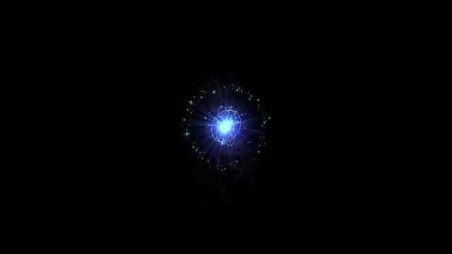 4k rotate fire halo particles fireworks background,star rays laser tunnel space,power tech electron energy field.