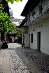 Fototapeta premium Historic alleyway in the old Jewish district of Kazimierz in Cracow
