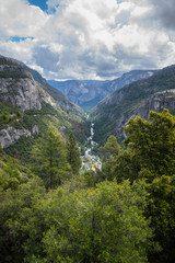 Fototapeta na wymiar Tunnel View of Yosemite National Park, California, USA