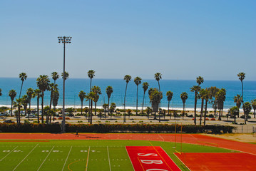 Football and the beach