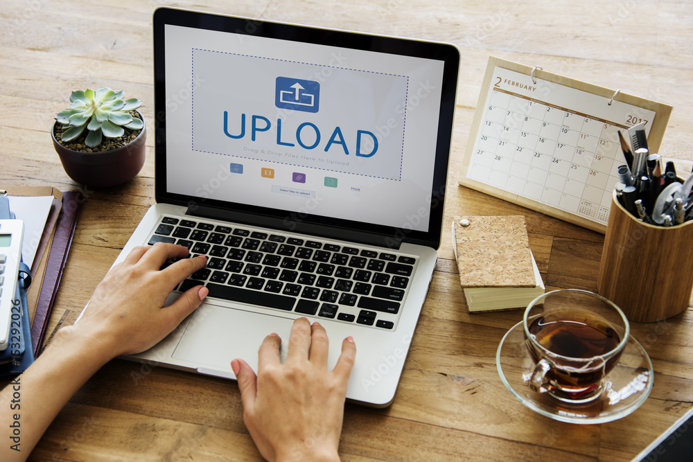 Poster upload is a file transfer to the internet.