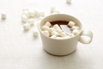 Fototapeta na wymiar マシュマロ ココア marshmallows white cocoa