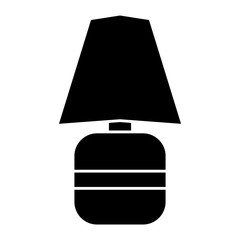 decorative lamp icon over white background. vector illustration
