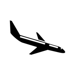 Fototapeta na wymiar Airplane icon over white background. vector illustration