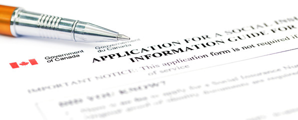 Application for social security Canada
