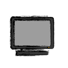 computer icon over white background. vector illustration