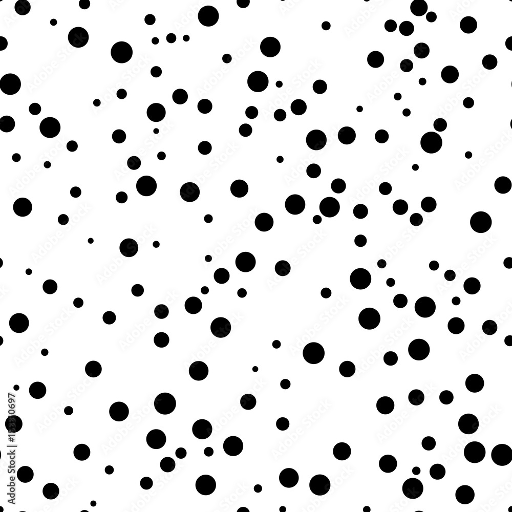 Poster vector seamless pattern. modern stylish texture. repeating abstract background with chaotic dots. si