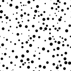 Vector seamless pattern. Modern stylish texture. Repeating abstract background with chaotic dots. Simple graphic design. Minimalist tileable print.