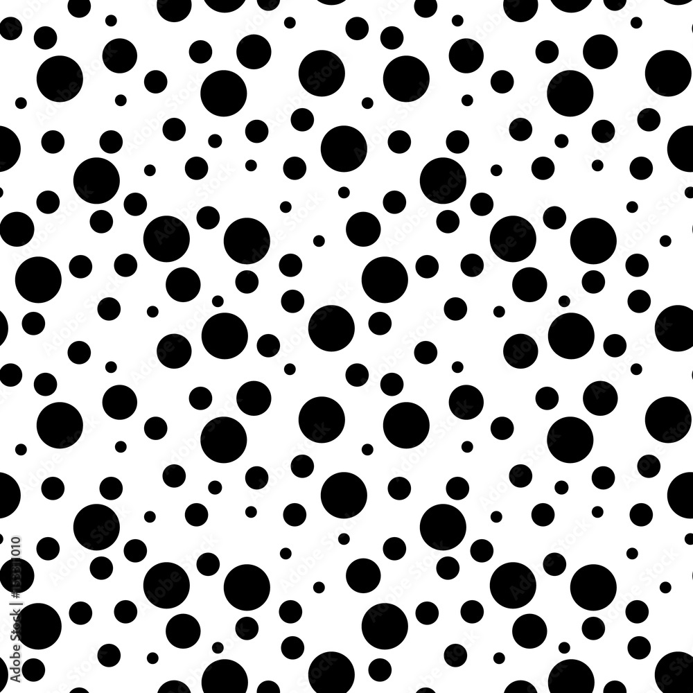 Poster vector seamless pattern. modern stylish texture. repeating abstract background with chaotic dots. si
