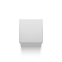 Realistic Cube Shape Template with Shadow