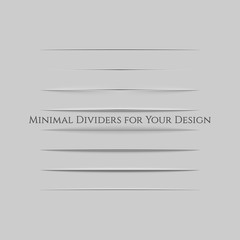 Realistic Page Dividers Set for Your Design