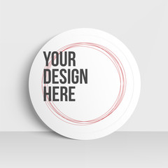 Realistic vector Circle Mockup