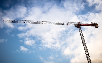 Crane at a Construction Site