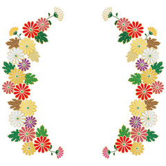 Chrysanthemum flower frame