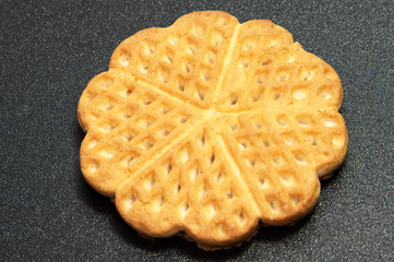 Shortbread biscuits on a blakck background . . .
