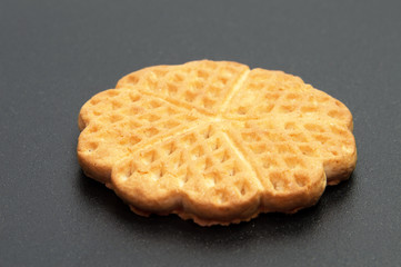 Shortbread biscuits on a blakck background . . .