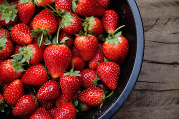 Fresh ripe perfect strawberry 