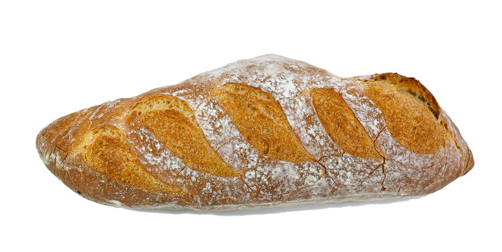 Fresh batard. Isolated.
