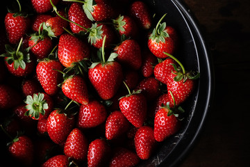 Fresh ripe perfect strawberry 
