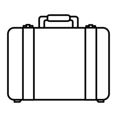 suitcase travel isolated icon vector illustration design