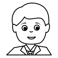 businessman worker isolated icon vector illustration design