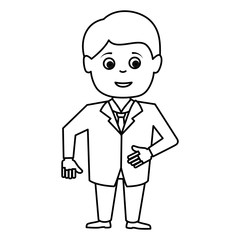 businessman worker isolated icon vector illustration design
