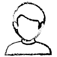 young man avatar character vector illustration design