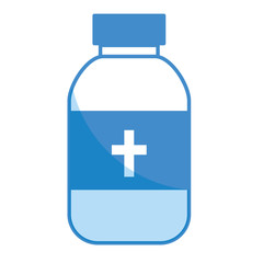 bottle medicine isolated icon vector illustration design