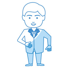 businessman worker isolated icon vector illustration design