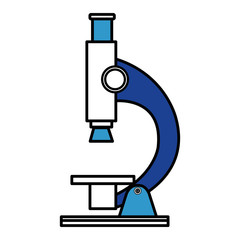 microscope laboratory isolated icon vector illustration design
