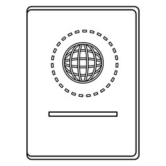 passport document isolated icon vector illustration design
