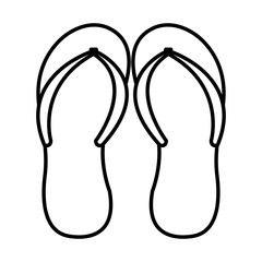 flip flops isolated icon vector illustration design