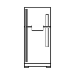 fridge kitchen isolated icon vector illustration design