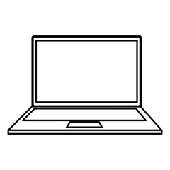 computer laptop isolated icon vector illustration design