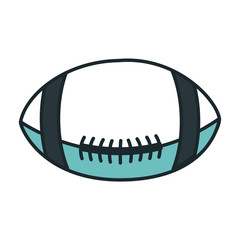 Fototapeta na wymiar american football balloon icon vector illustration design
