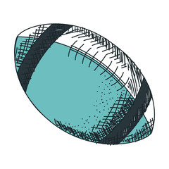 american football balloon icon vector illustration design