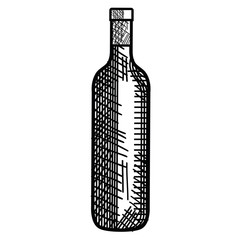 bottle wine isolated icon vector illustration design