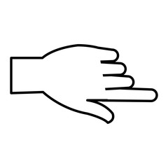 hand human index isolated icon vector illustration design