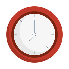 time clock isolated icon vector illustration design