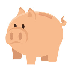 piggy savings isolated icon vector illustration design