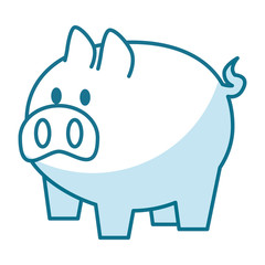 piggy savings isolated icon vector illustration design