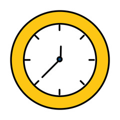 time clock isolated icon vector illustration design