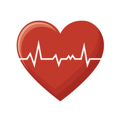 heart cardio isolated icon vector illustration design