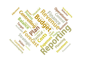 financial Reporting word cloud