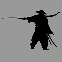 Samurai silhouette