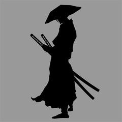 Samurai silhouette