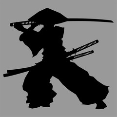 Samurai silhouette