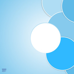 background blue circles, cells abstract