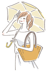 日傘 女性