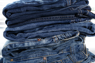 Pile of jeans